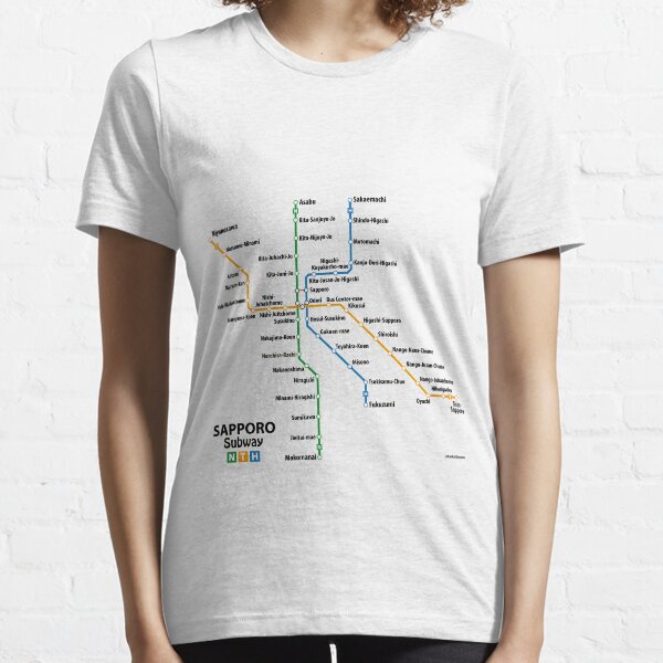 SAPPORO Subway Network Essential T-Shirt