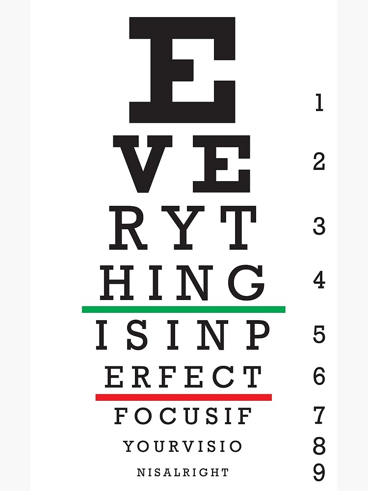 "Eye test chart" Photographic Print for Sale by DusicaP Redbubble