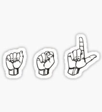 Sign Language Sticker