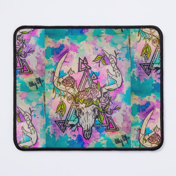 Item preview, Tye Dye Deer Skull Decorated in Flowers designed and sold by AllysiaAltck.