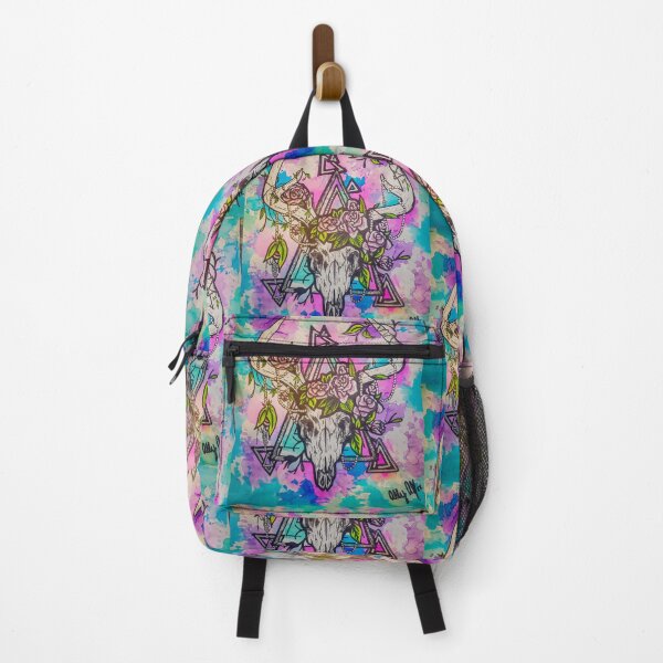 Item preview, Tye Dye Deer Skull Decorated in Flowers designed and sold by AllysiaAltck.