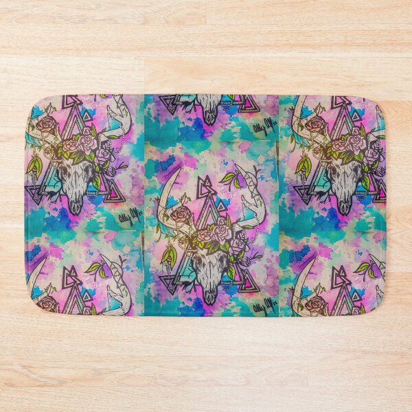 Item preview, Tye Dye Deer Skull Decorated in Flowers designed and sold by AllysiaAltck.