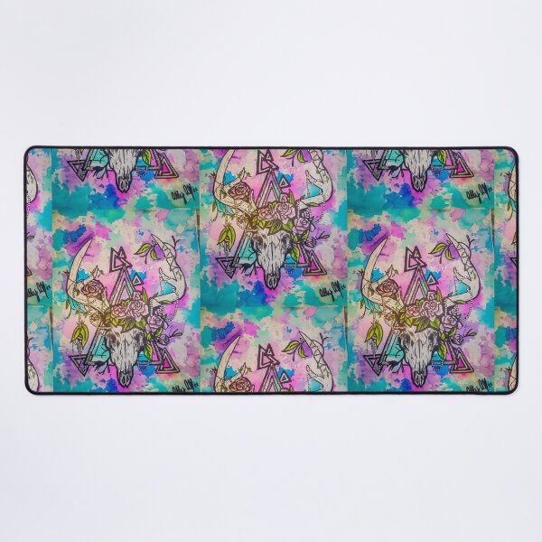Item preview, Tye Dye Deer Skull Decorated in Flowers designed and sold by AllysiaAltck.