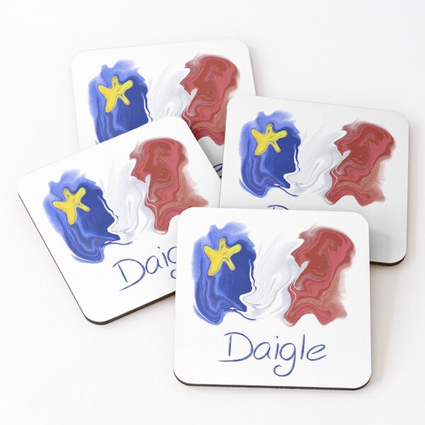 Item preview, Acadian Flag pastel liquid Daigle  - Drapeau acadien liquide pastel Daigle designed and sold by ColoursOfFrance.