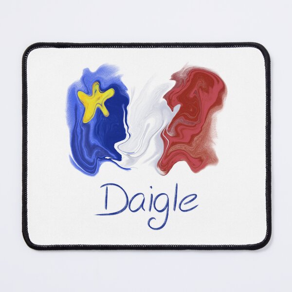 Item preview, Acadian Flag pastel liquid Daigle - Drapeau acadien liquide pastel Daigle designed and sold by ColoursOfFrance.