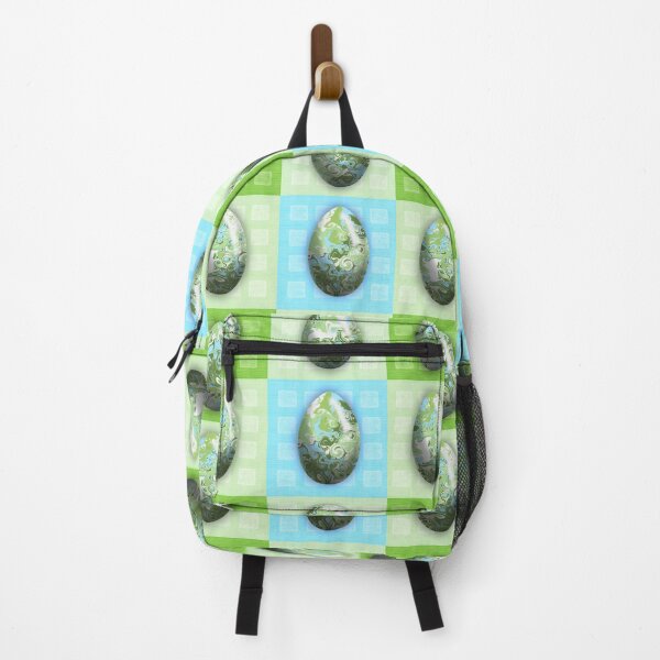 Item preview, Happy easter easter eggs motif green blue designed and sold by Milamara.