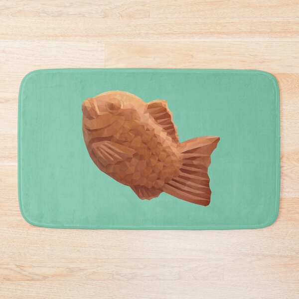 Item preview, Taiyaki – Japanese Fish Shaped Red Bean Cake polygon art designed and sold by polymolystudio.