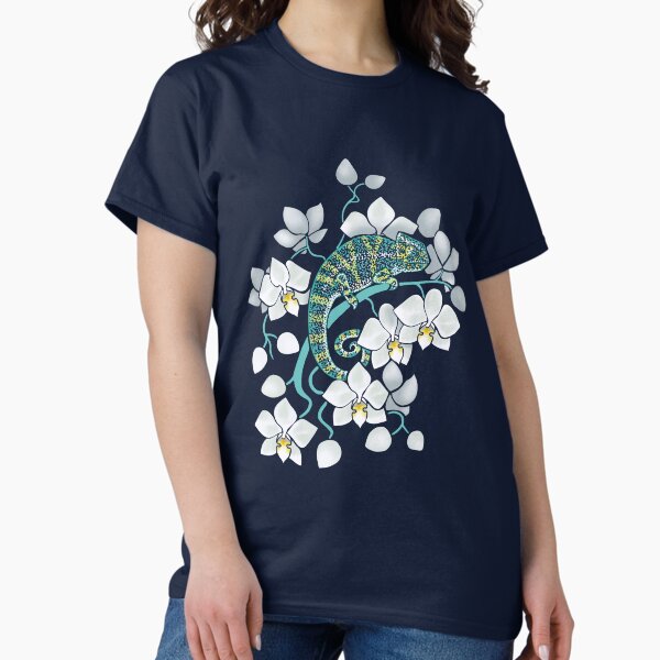 Item preview, chameleons and orchids  designed and sold by Elenanaylor.