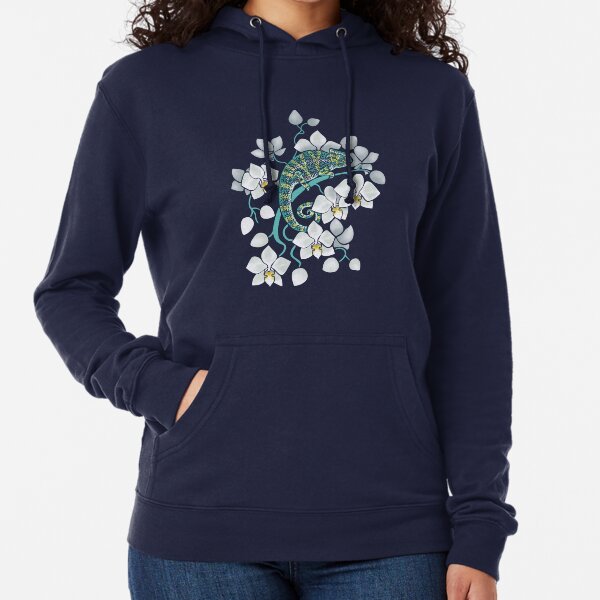 chameleons and orchids Lightweight Hoodie