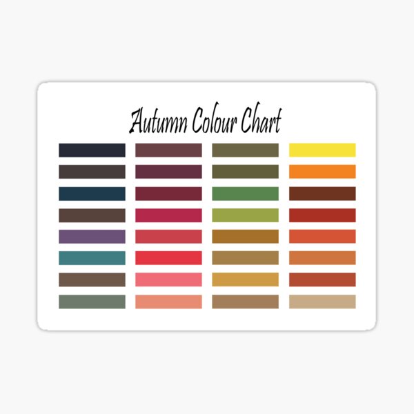 Item preview, Autumn Color Swatch (Color Me Beautiful) - Color Palette Seasonal designed and sold by Dee Dee.