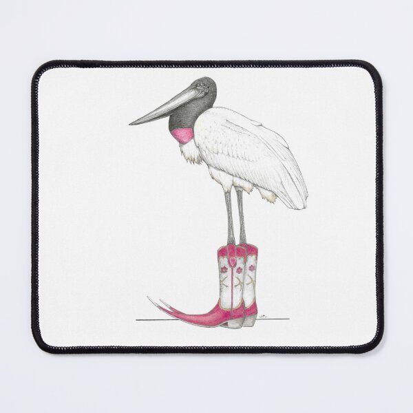 Item preview, Jabiru Stork in Mexican Pointy Boots designed and sold by JimsBirds.