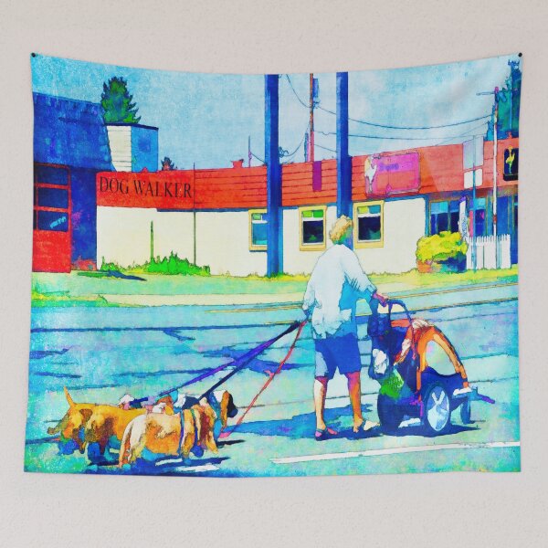 Item preview, Florence Oregon - Dog Walker designed and sold by IMAGETAKERS.