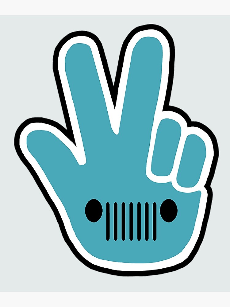 "Jeep Wrangler Jeep Wave Bikini Blue" Poster for Sale by