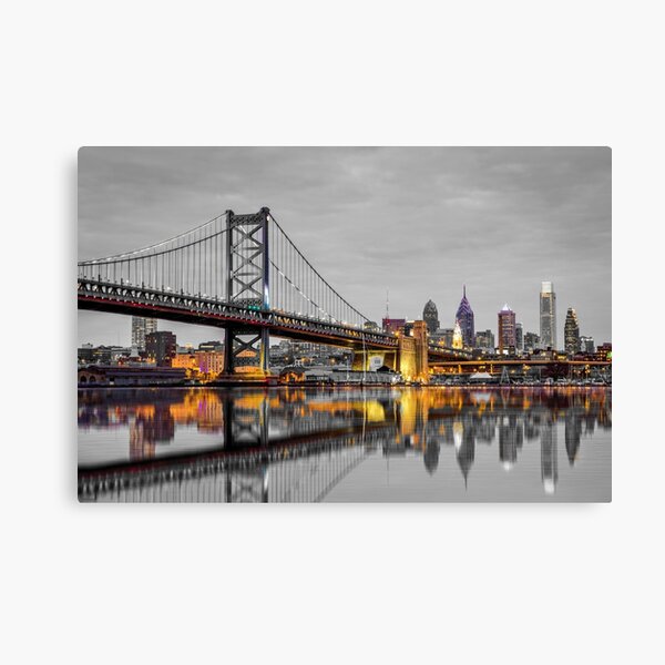 Item preview, Philadelphia Touch of Color Skyline designed and sold by CanvasGuys.
