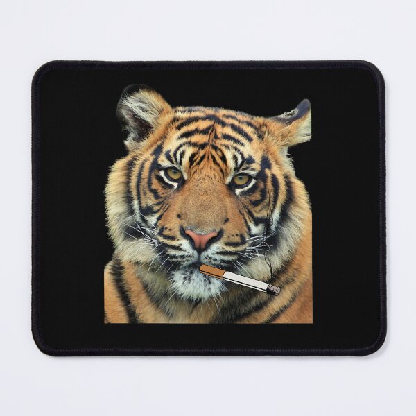 Item preview, tiger smoking cigarette designed and sold by KennethTuckers.