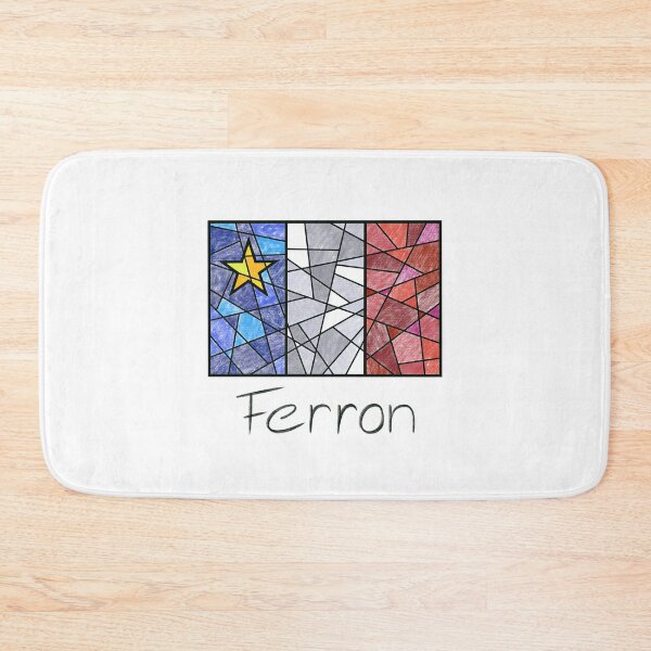 Item preview, Acadian Flag pastel mosaic Ferron - Drapeau acadien mosaïque pastel vitrail Ferron designed and sold by ColoursOfFrance.