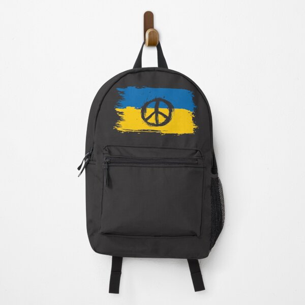Item preview, Stand with Ukraine Brush Stroke Peace Sign Flag -  Anti War Hoodie, Ukraine Shirt, Unisex Ukranian Support Sweatshirt, Politic Sweatshirt T-Shirt designed and sold by Pawfect-Purr.