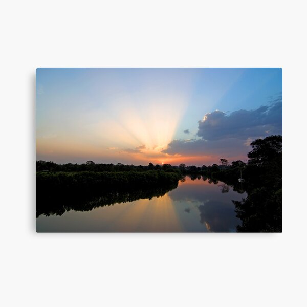 Logan River Sunset Canvas Print