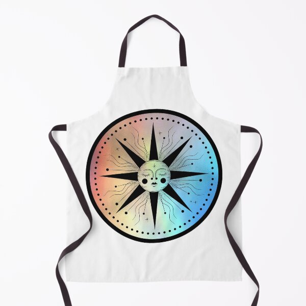 Item preview, Modern Holographic Celestial Boho Style Sun Face designed and sold by OnyxMoonDesigns.