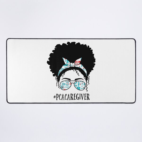 Item preview, PCA Caregiver Black Afro Messy Bun African American designed and sold by douglasgary019.