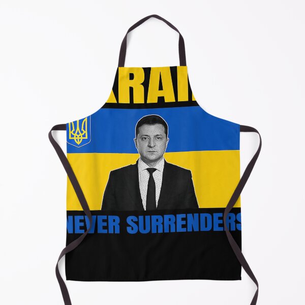 Item preview, Zelensky President Never Surrenders Tee Ukraine Flag Support designed and sold by jaleelwren1.