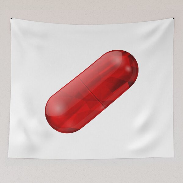 Item preview, red pill designed and sold by piakestore.