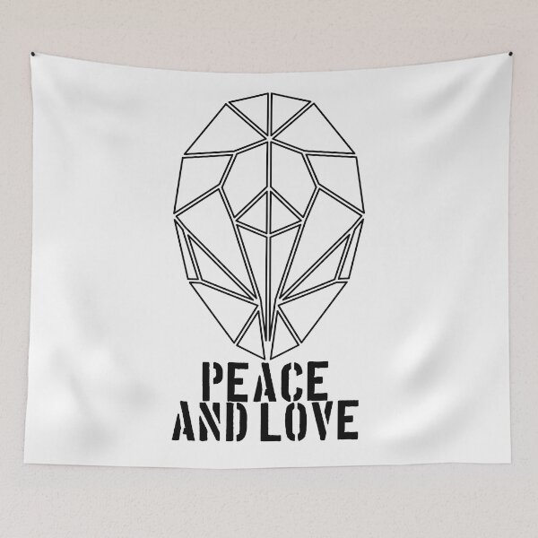Item preview, ALIEN, PEACE AND LOVE designed and sold by the Zarock Shop.