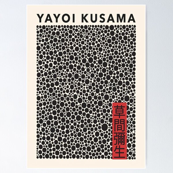 Yayoi Kusama | Black Geometric Dots Poster
