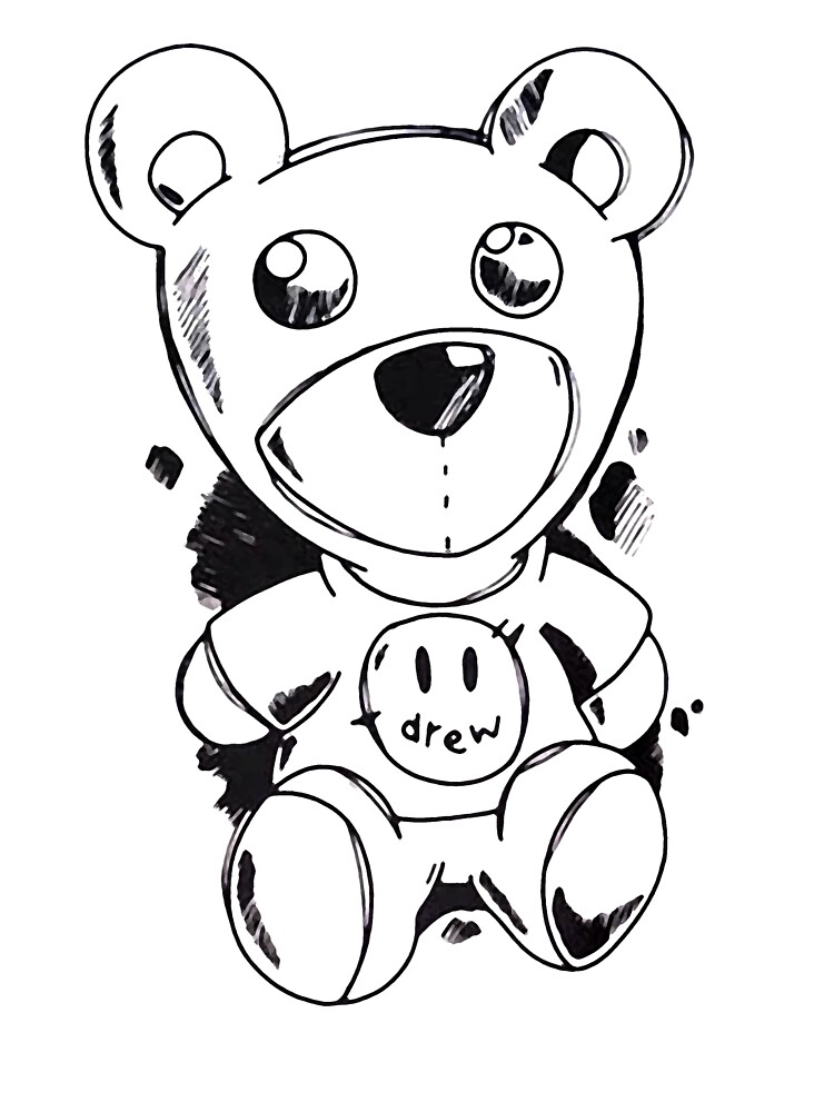 Cute Teddy Bear 🧸 Coloring Page