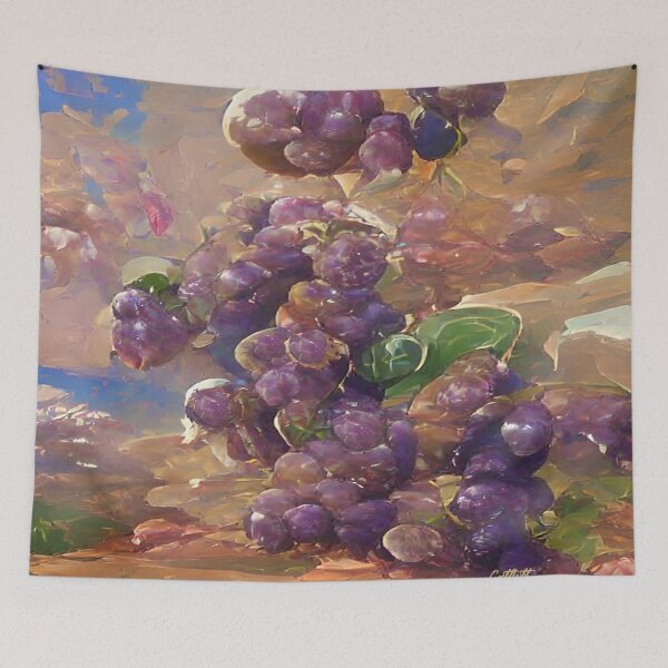 Item preview, Pretty Painting of Grapes - Vino - Winery - Vineyard - Wine designed and sold by CattlettArt.