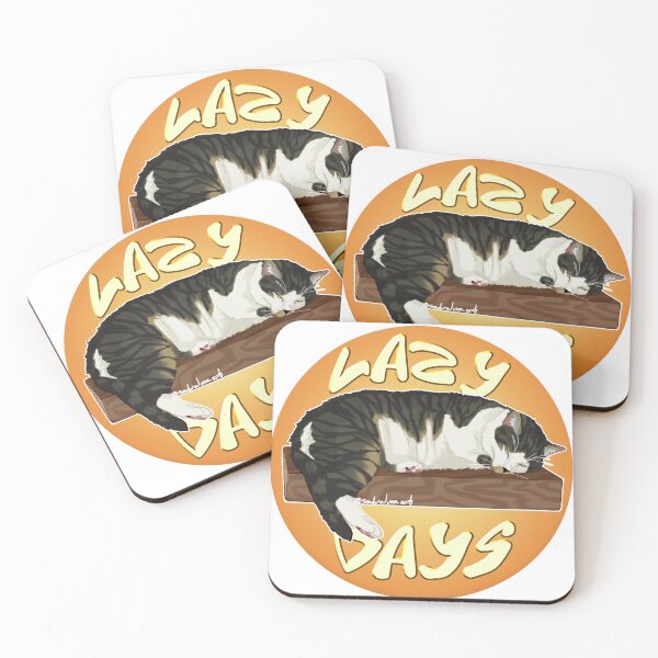 Item preview, Lazy Days Cat Print designed and sold by sombralunaart.