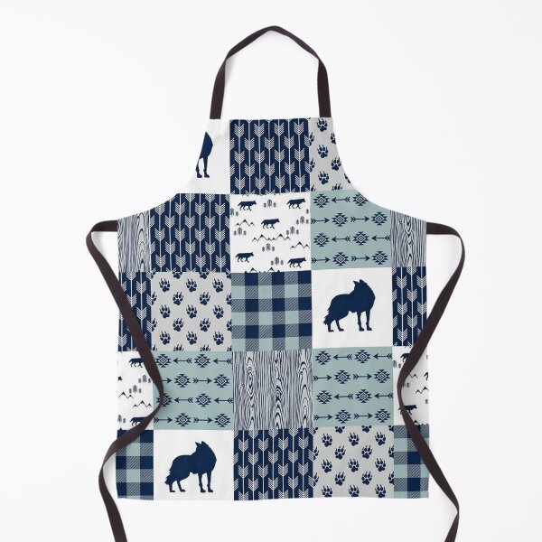 Artikelvorschau, Wolf Navy Blue Grey Grauer Musterhintergrund entworfen und verkauft von EmilyFun.