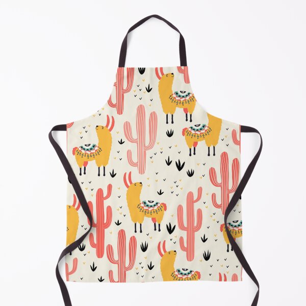 Item preview, Yellow llamas and red cacti seamless designed and sold by EmilyFun.