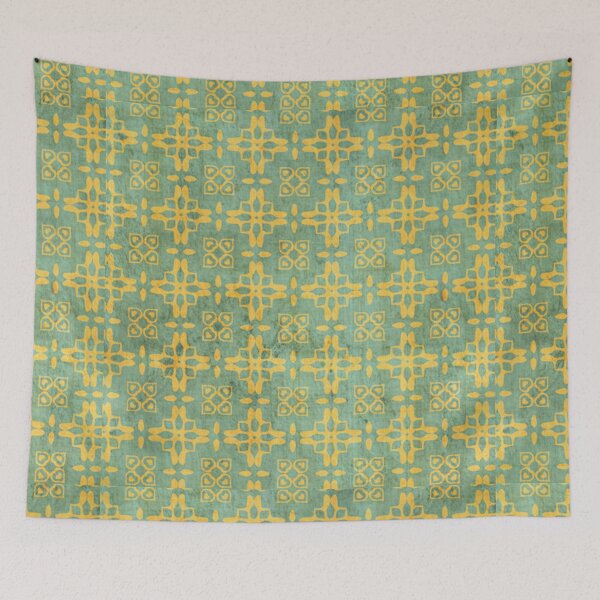 Item preview, Celtic Cross Pattern Print Green Gold Claddagh Irish Scottish St. Patrick's Day  designed and sold by Shayna Westfall.