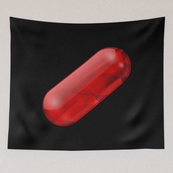 Item preview, red pill designed and sold by piakestore.