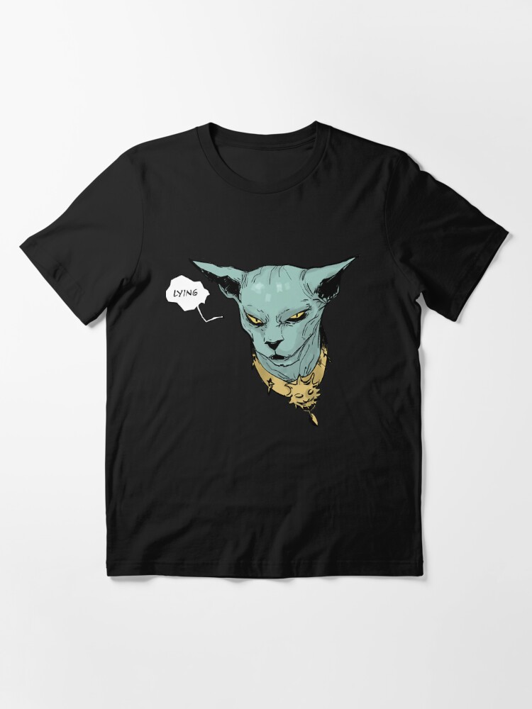 saga lying cat shirt