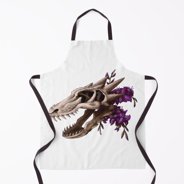 Item preview, Dragon Skull with Flowers designed and sold by Shadehlyne.