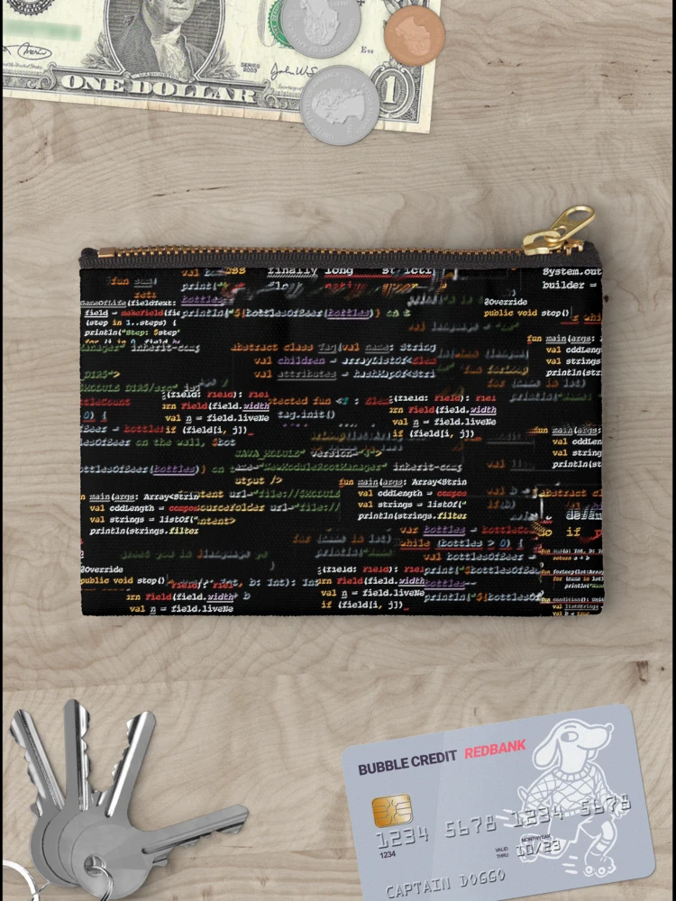 Thumbnail 3 of 4, Zipper Pouch, Code4 designed and sold by findingNull.