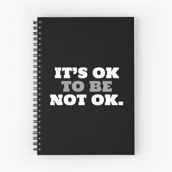 Item preview, It's OK to be not OK | mental health | self-compassion designed and sold by simonlidesign.
