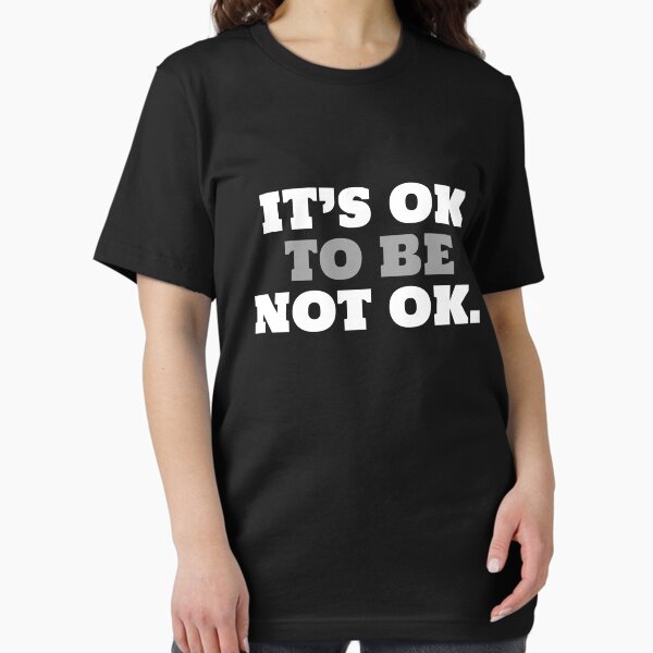 Item preview, It's OK to be not OK | mental health | self-compassion designed and sold by simonlidesign.
