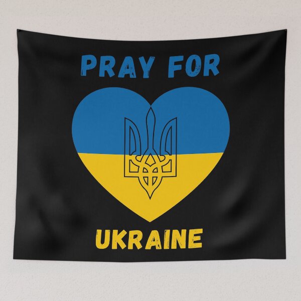Item preview, Pray for Ukraine - Stand with blue and yellow designed and sold by TheBrotherHouse.
