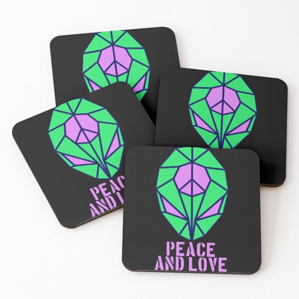 Item preview, ALIEN, PEACE AND LOVE designed and sold by the Zarock Shop.