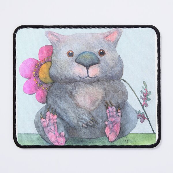 Flowering Wombat Mouse Pad