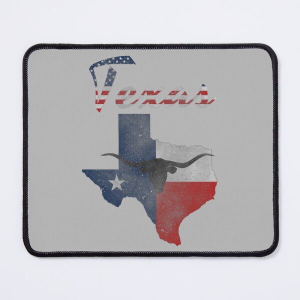 Item preview, Patriotic Texas with state flag and longhorn silhouette by Mortal designs designed and sold by MortalDesigns.