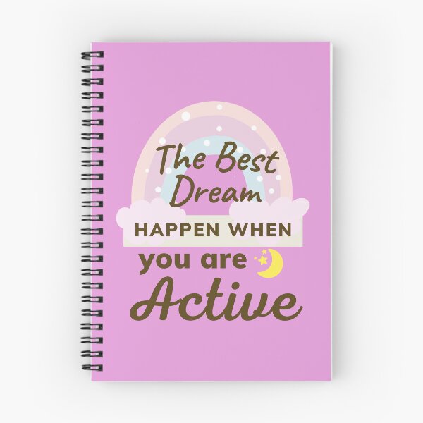 Item preview, The Best Dream Happen When You Are Active - Short Motivational Quote | Motivational Quotes About Life designed and sold by Delandor.