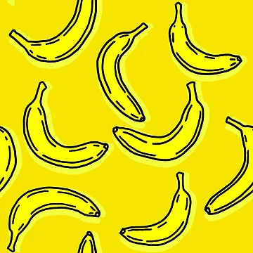 Artwork thumbnail, Bananas Repeating Pattern by NiceButton