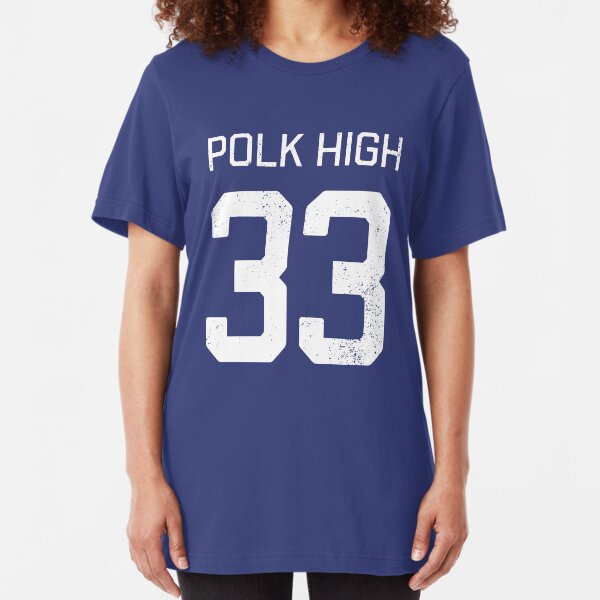 Al Bundy Polk High (Blue) Slim Fit T-Shirt