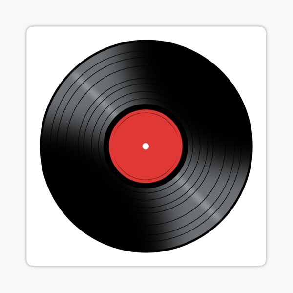 Music Record Sticker