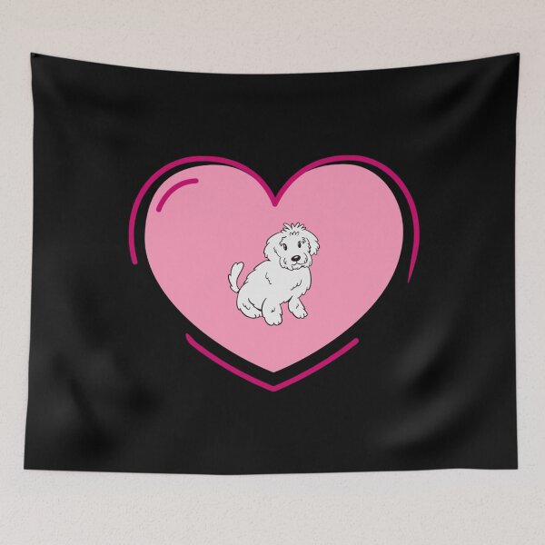 Item preview, Heart Dwarf Poodle Caniche Barboncino Classic . designed and sold by ElgaAmato.