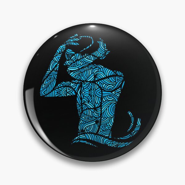 Item preview, Freestyle Swimmer with Creative Blue Wave Design Gift designed and sold by swimarts.